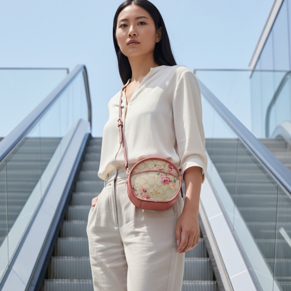Coach Signature Lily Print Canteen Crossbody Rare Limited Edition